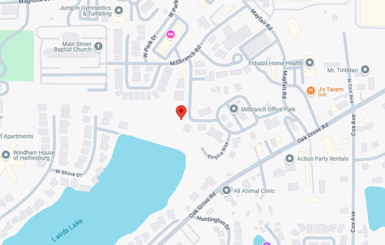 Hattiesburg-map