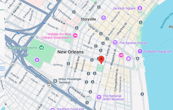 New Orleans map