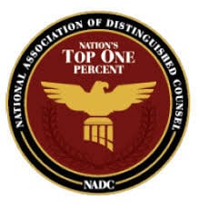 National Association of Distinguished Counsel - Nation's Top One Percent NADC